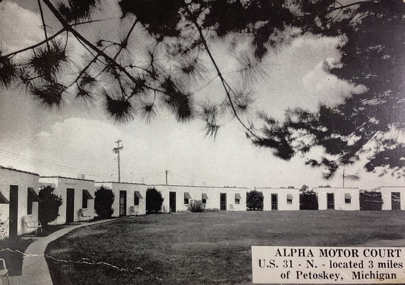 Alpha Motor Court - Vintage Postcard (newer photo)
